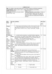 English Worksheet: Lesson Plan Present Continuous for Future Arrangements