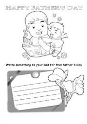 English Worksheet: Fathers Day