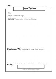 Book Review Form