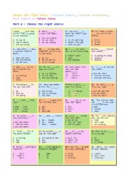 English Worksheet: Tenses Review