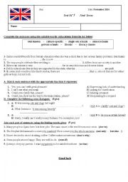 English Worksheet: quiz language