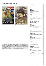 English Worksheet: World War II introduction