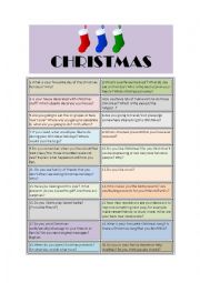 English Worksheet: Christmas speaking