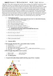 English Worksheet: test