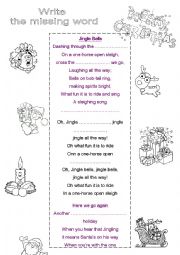 English Worksheet: Christmas Carol