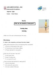 English Worksheet: running shoes