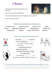 English Worksheet: Christmas advert video + song (Present Simple)