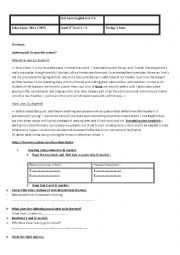 English Worksheet: full term test n1   - 8th form