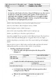 English Worksheet: 9th form exam