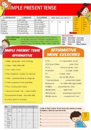 English Worksheet: PRESENT SIMPLE TENSE