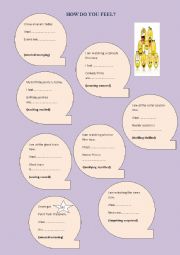 English Worksheet: feelings adjectives 