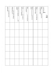 English Worksheet: Past Present Mixer