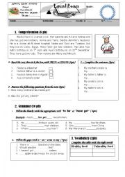 English Worksheet: Test