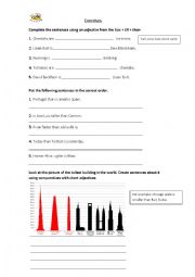 English Worksheet: Superlative exercises