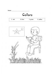 English Worksheet: Colors