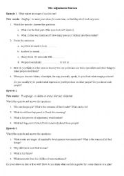 English Worksheet: The adjustment bureau