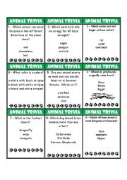 Animal Trivia Game