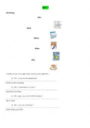 English Worksheet: Wh- ?