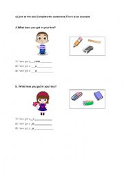 English Worksheet: have got