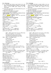 English Worksheet: Song worksheet: Goodnight Moon