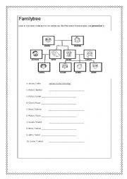 English Worksheet: Family Tree