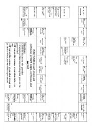 English Worksheet: Past Simple/Continuous Present Simple/Continuous/Perfect Board Game