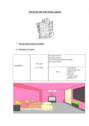 English Worksheet: Making a Hotel Reservation