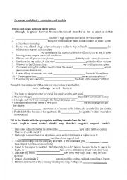 English Worksheet:   grammar