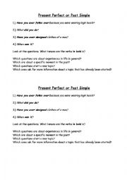 Present Perfect or Past Simple