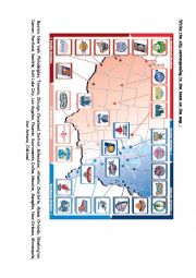 English Worksheet: NBA Map