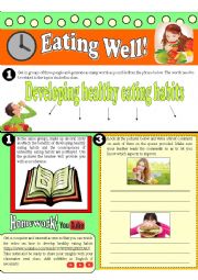 English Worksheet: Eating Well