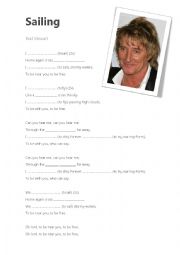 English Worksheet: Sailing (Rod Stewart)