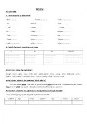 English Worksheet: review 