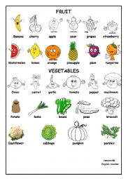 fruit and vegetables