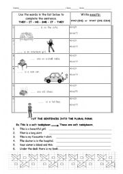English Worksheet: pronouns