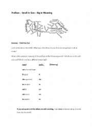 English Worksheet: Negative Prefixes 