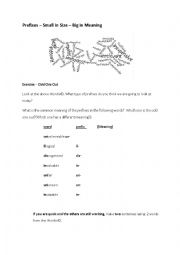 English Worksheet: Negative Prefixes 