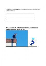English Worksheet: The present Continious Tense 