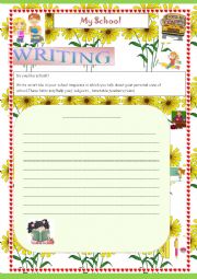 English Worksheet: Writing activity