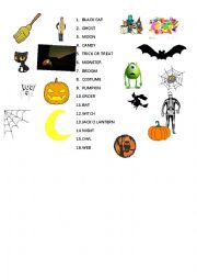 English Worksheet: Halloween