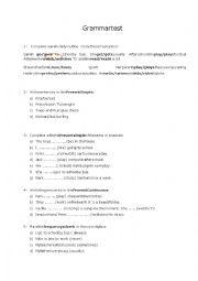 English Worksheet: Present simple and p. continuous