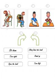 English Worksheet: n the classroom