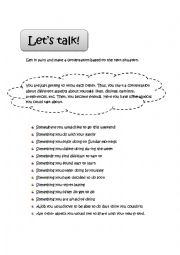 English Worksheet: Conversation