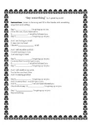 English Worksheet: 