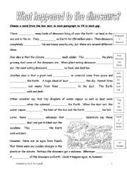 English Worksheet: Gap fill Past Tense 