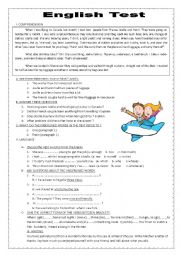 English Worksheet: English Test (Exam)