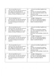 English Worksheet: Smoke Alarm Conversation Activity