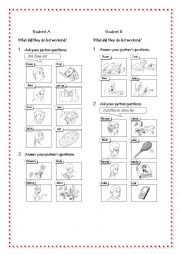 English Worksheet: pair work