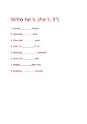 English Worksheet: Personal Pronouns