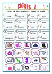 English Worksheet: Clothes 2